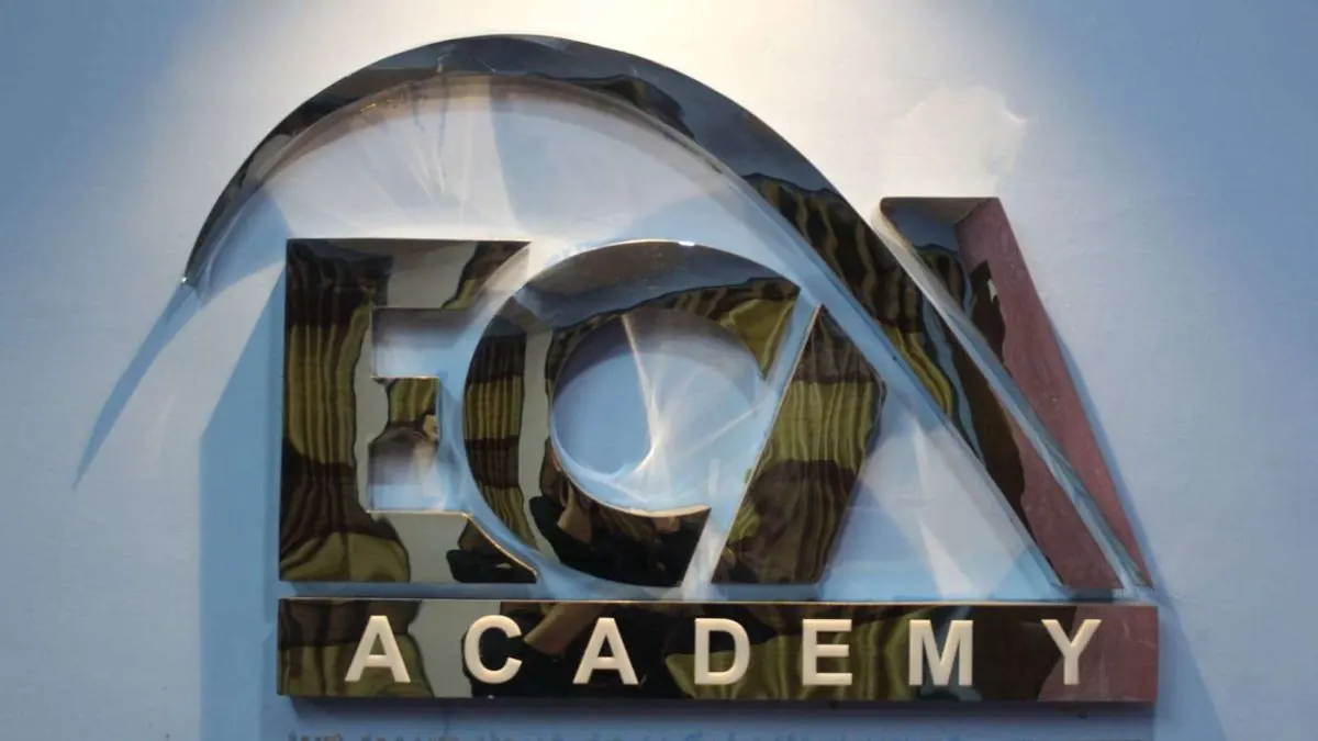 The ECA Academy sign in Chabahil