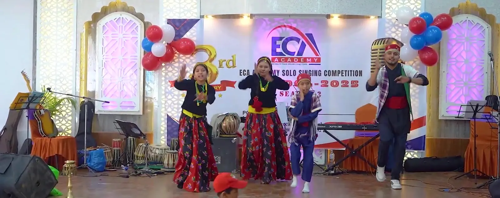 Dancers in traditional dress at the ECA Idol 2025 grand finale